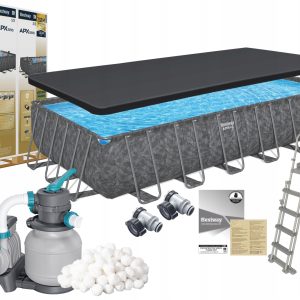 Basen stelażowy prostokątny Bestway 732 x 366 cm