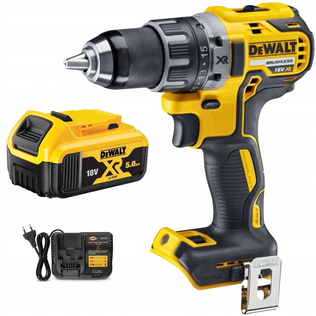 Dewalt DCD791P1 Wiertarko Wkrętarka 70nm 18V XR 1 x 5Ah DCB184 + ładowarka