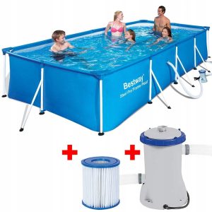 Basen STELAŻOWY BESTWAY 56424 400x201x81 cm Zestaw POMPA z Filtrem