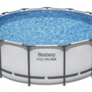 Basen ogrodowy okrągły stelażowy 396x122 cm Bestway 5618W stelaż i niecka