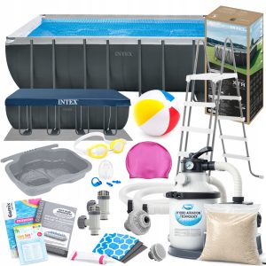 Basen Ogrodowy Intex Stelażowy z Pompą Piaskową 549x274x132 26356 Model2026