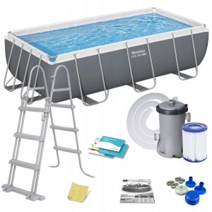 Basen stelażowy ogrodowy 404x201x100 cm Bestway zestaw 10w1 z pompą 2026
