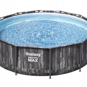 Basen stelażowy ogrodowy okrągły 366x100 cm Bestway 5614X STELAŻ i NIECKA