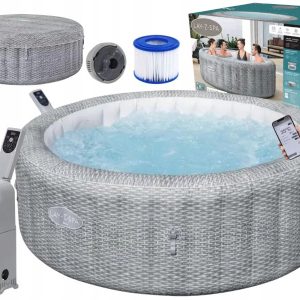Basen hydromasaż dmuchane spa ogrodowe rattan WIFI Bali Bestway 6001N